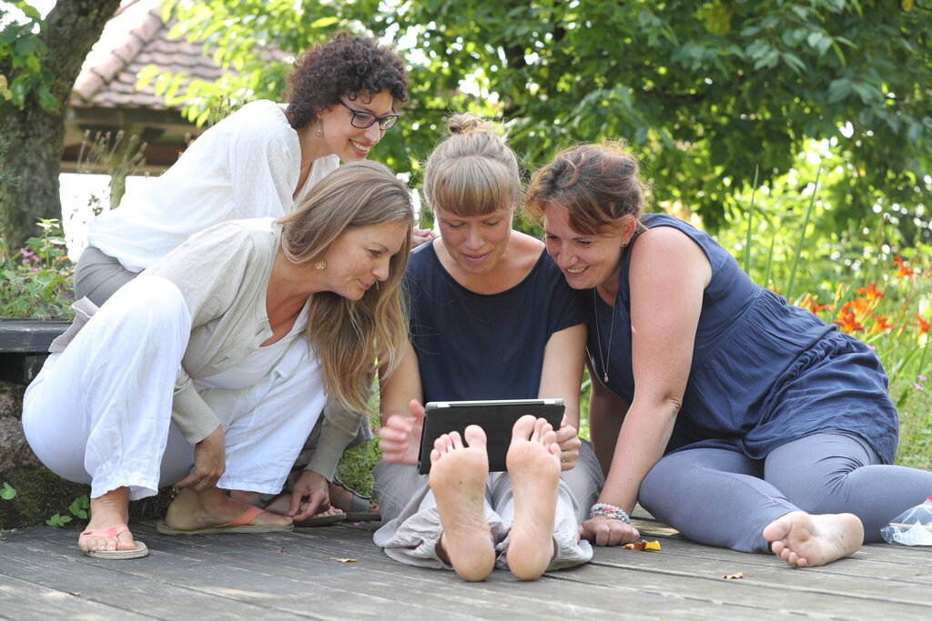 Teilnehmerinnen Tablet