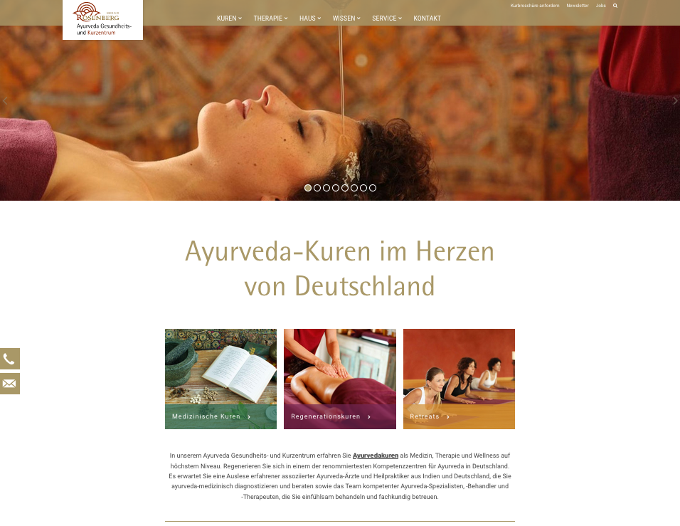 Rosenberg Ayurveda Website
